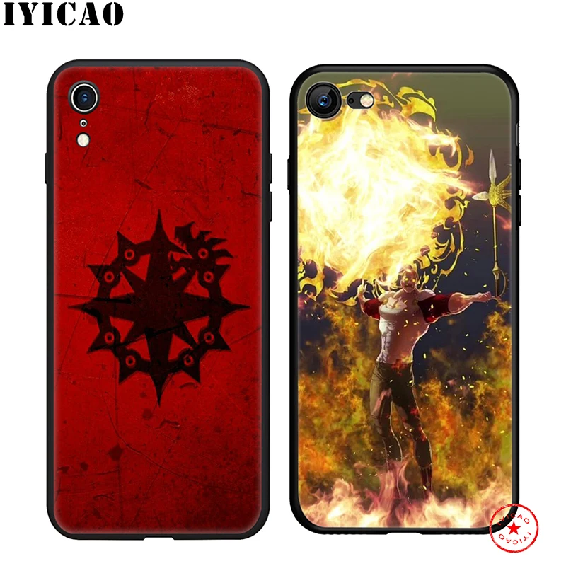 IYICAO Seven Deadly Sin аниме мягкий чехол для телефона iPhone 11 Pro XR X XS Max 6 6S 7 8 Plus 5 5S SE