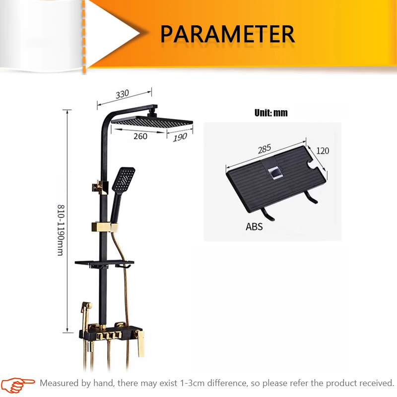 Умный набор для душа Ванная комната термостатический заряженными ионами
