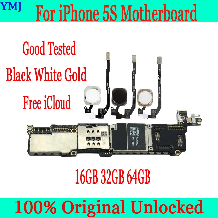 16 Гб/32 ГБ/64 ГБ для iphone 5S материнская плата с/без Touch ID оригинальная