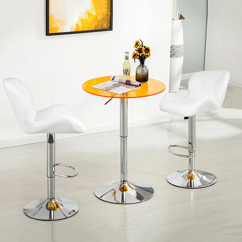 Набор из 2 современные барные стулья обеденные с регулировкой по высоте