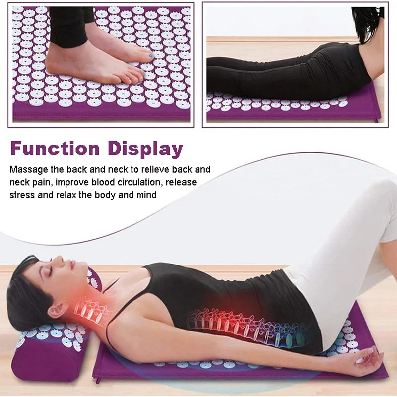 Акупунктурный Массажный коврик для йоги акупунктурный точечный снятия стресса