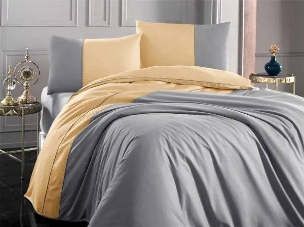 

THOR Double Color Double 100% Cotton Duvet Cover Set Pillowcase Bed Sheet Duvet Cover Four Seasons New Season