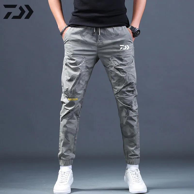 

Daiwa Summer Thin Harem Pant Polyester Tactical Joggers For Men Jogging Cargo Pants Men Harajuku with Pocket 2022 Fishing Pants