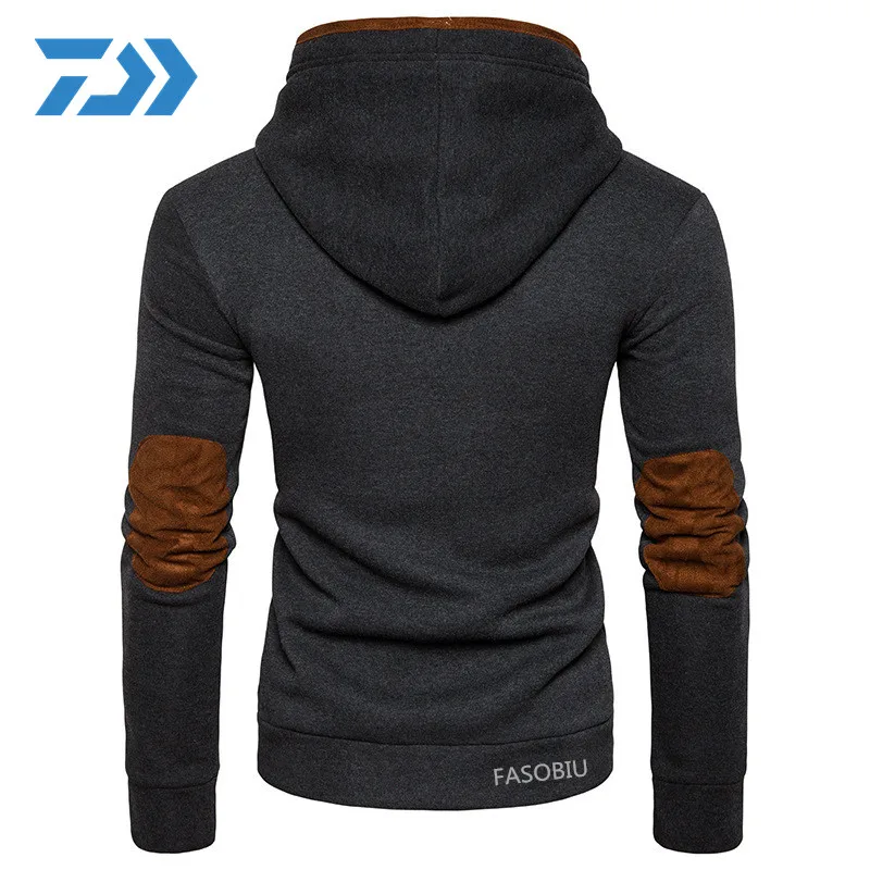 

Fishing Clothes 2021 DAIWA Autumn Men's Casual Stand-up Collar and Leather Sleeve Jacket Spring Outdoor Sport Fishing Coat