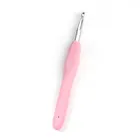 2 шт., 7 мм, розовый цвет, TPR, алюминиевый набор крючков для вязания крючком, набор вязальных игл, комплект с мягкой ручкой, свитер, шарф, швейные иглы, инструменты для вязания