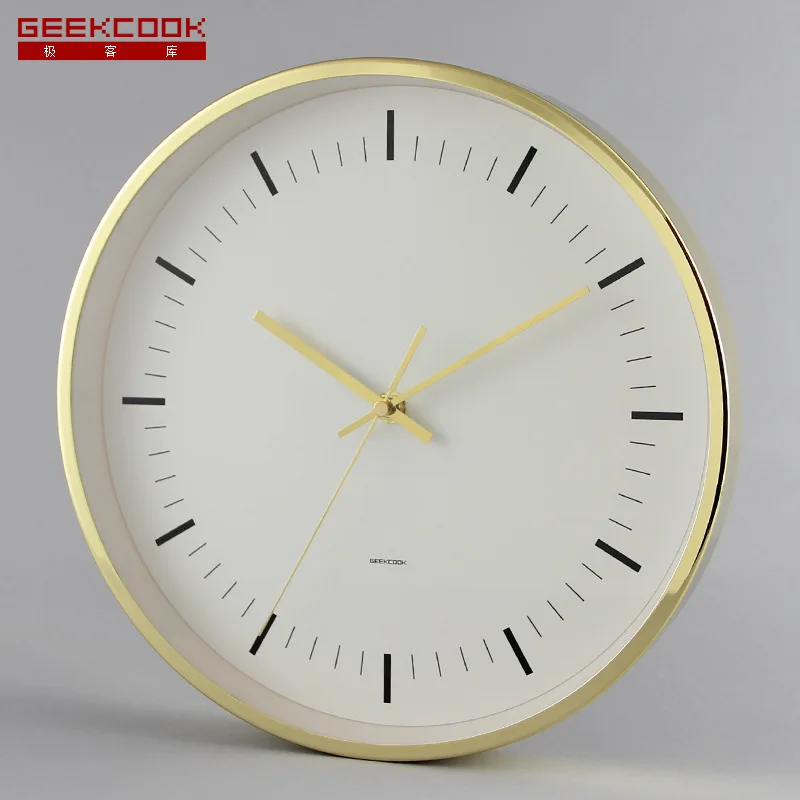 Настенные часы из розового золота роскошные бесшумные современные настенные