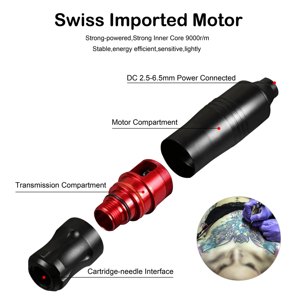 Распродажа Biomaser CTG003 тату машина роторный пистолет мощный Швейцарский двигатель