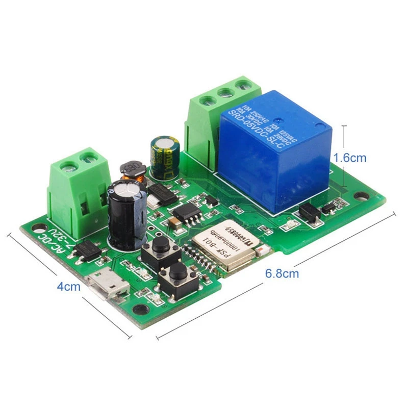 

EWelink Smart Wifi Switch Relay Module Timer DC 5V/12V/24V/32V Wireless Remote Control Inching/Self-Locking Alexa Google Home