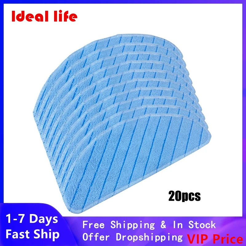 

20X T9 Series Washable Cleaning Mop Cloth Mopping For Ecovacs Deebot T9 AIVI T9 PRO T9 MAX T9 POWER Robot Vacuum Cleaner Part