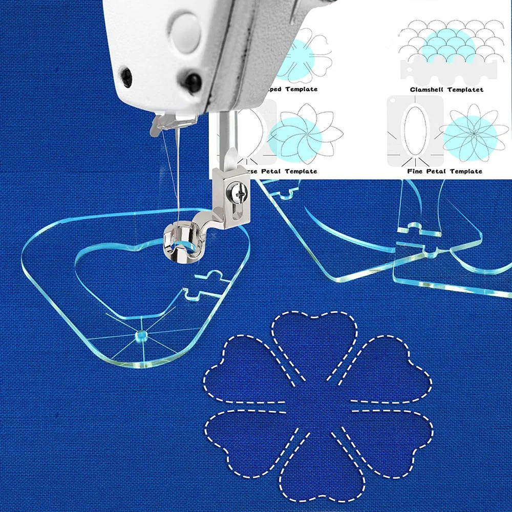 6 шт. лоскутное шаблонная линейка Сделай Сам Акриловые Швейные Инструменты Kit