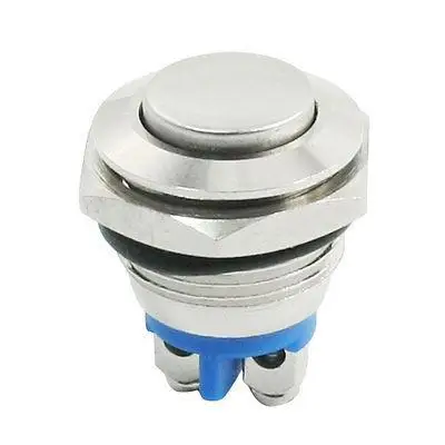 AC 250V 3A SPST 16 мм резьба мгновенный металлический кнопочный переключатель с Высокой