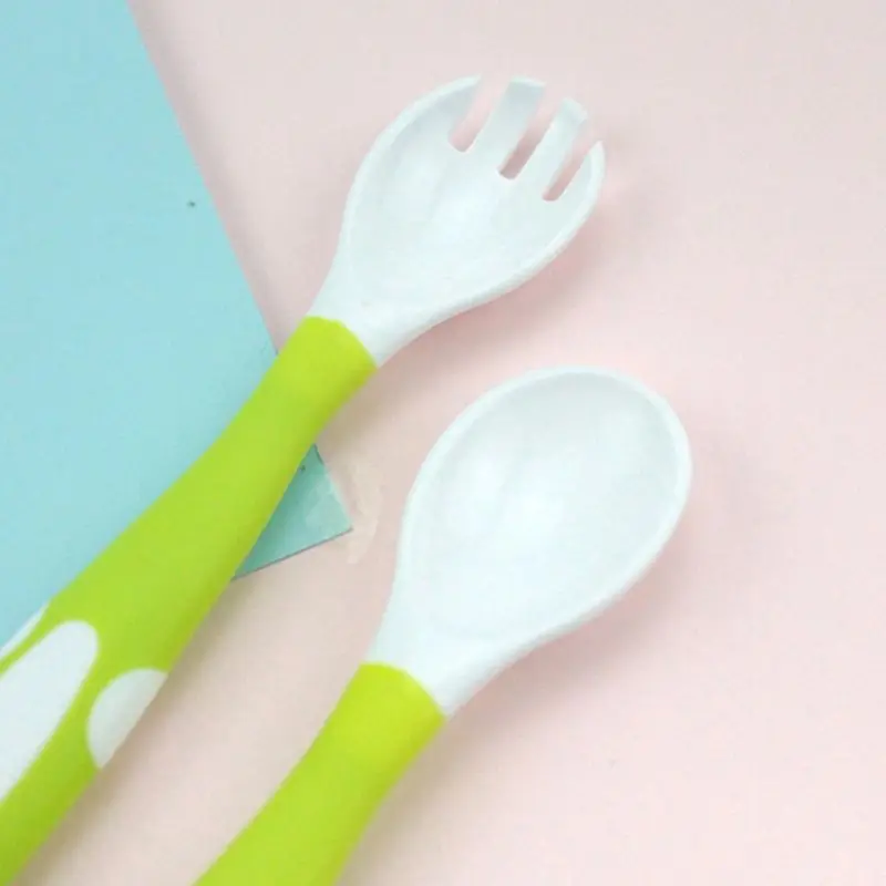 

Baby Spoons with Case Easy Grip and Bendable Toddlers Feeding Training Spoon CORB