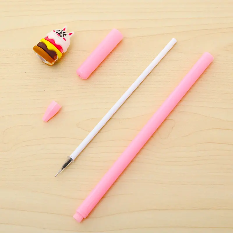 Kawaii Korean Anime Cat Gel Pen Cute Stationery Item Kawai School Material Office Supply Animal Stationary 0.38mm Thing Freebie |