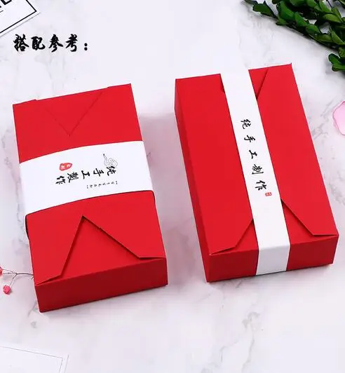 20 шт. коробка из крафт-бумаги Простой Конверт Рождественская для печенья