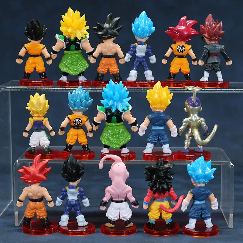 

21pcs 20pcs 16pcs Broly Movie DBZ WCF Mini PVC Figures Toys Dolls Set
