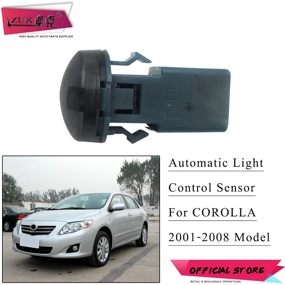 ZUK-Sensor de Control de luz automático para coche, accesorio para TOYOTA COROLLA 2001-2008, WISH CAMRY PREVIA ALPHARD HIACE 89121-21020