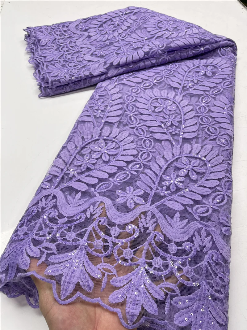 

PGC 2021 Высокое качество африканская кружевная ткань вышивка Французский тюль из молочного шелка кружевной ткани 5 ярдов Свадебная вечеринка ...