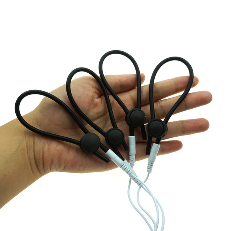 Монополярные проводящие петли E-Stim кольца на пенис и шарик Электронная