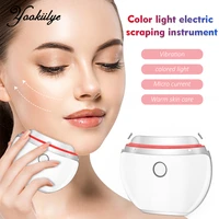 heating ems frequency electric massager for face vibration scraping red light therapy face lift slimming instrument skin care