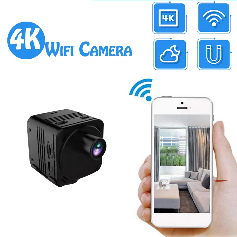 

Mini Camera Sailvde Security Protection 4K WiFi Smart Wireless Camcorder IP Hotspot Small Cam Motion Detection Espia Video Micro