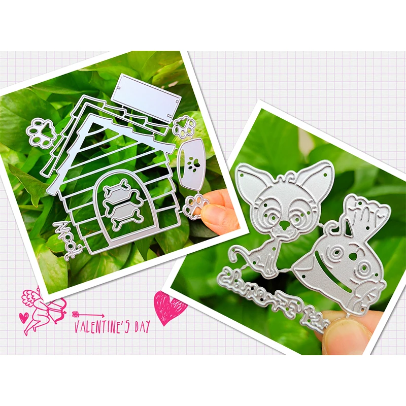 deguang metal cutting die set die scrapbook diy embossing paper process album card punching art creative dog house 2020 new free global shipping
