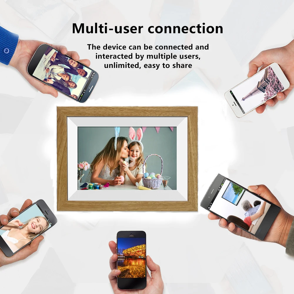 10 1 дюймов wifi облачная цифровая фоторамка ios Android дистанционное управление