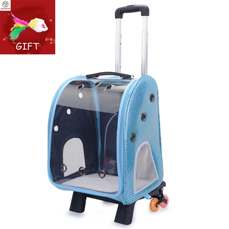 Рюкзак для домашних животных прозрачная сумка на два плеча Воздухопроницаемый