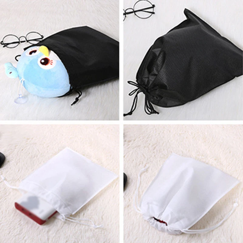 new Drawstring Bags Laundry Home shoe bag to school Pouch Tote Travel string cord Portable Organizer solid simple | Багаж и сумки