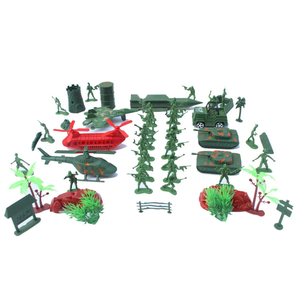 

16/52Pcs Mini Classic Soldiers Figures Models Playset Desk Decor Kids Toy Gift
