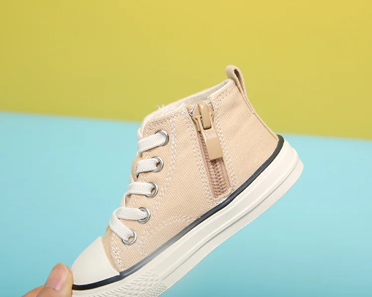 

Spring Autumn New 1-3 Years Old Children Canvas Shoes Toddler Boys Girls Casual Shoes Kids Sneakers Solid Color