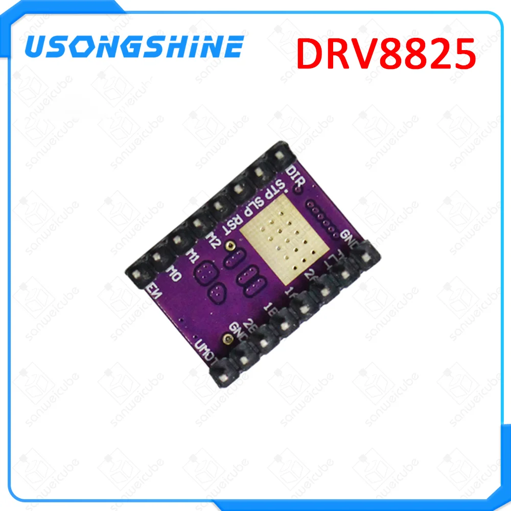 3D-принтер Stepstick Drv8825 Драйвер шагового двигателя Reprap 4 печатная плата замена A4988 для 3D-принтера части Ramps 1,4+ 1 шт. радиатор
