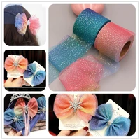 ribbons hyun color high density organza stain ribbon colorful gradient diy crafts wedding party decoration bow packaging ribbon