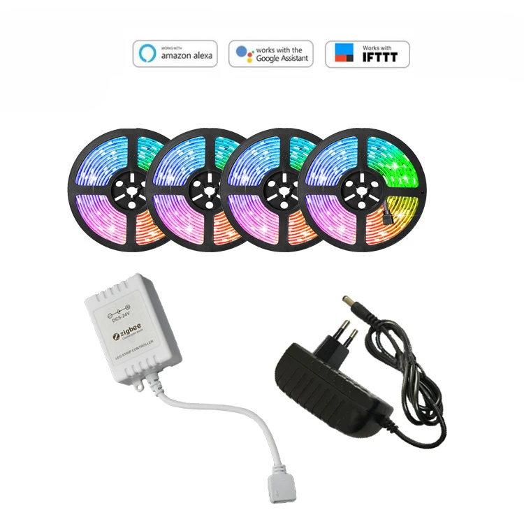 Светодиодная лента с дистанционным управлением Tuya Zigbee мини-полоска регулятором