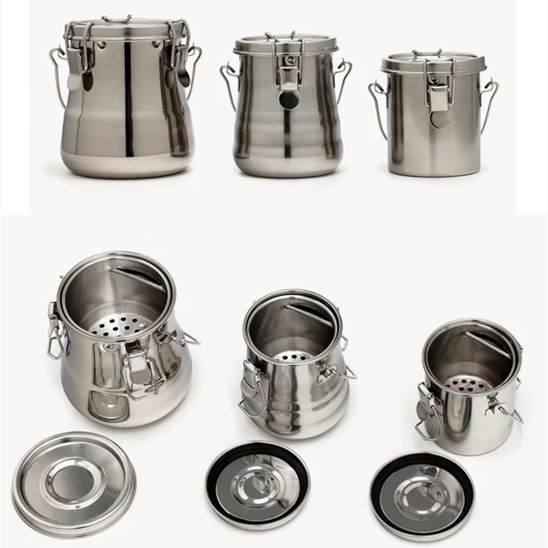 

Stainless steel pen-washing bucket sealed portable pen-washing device drying pen holder sketching oil painting art supplies