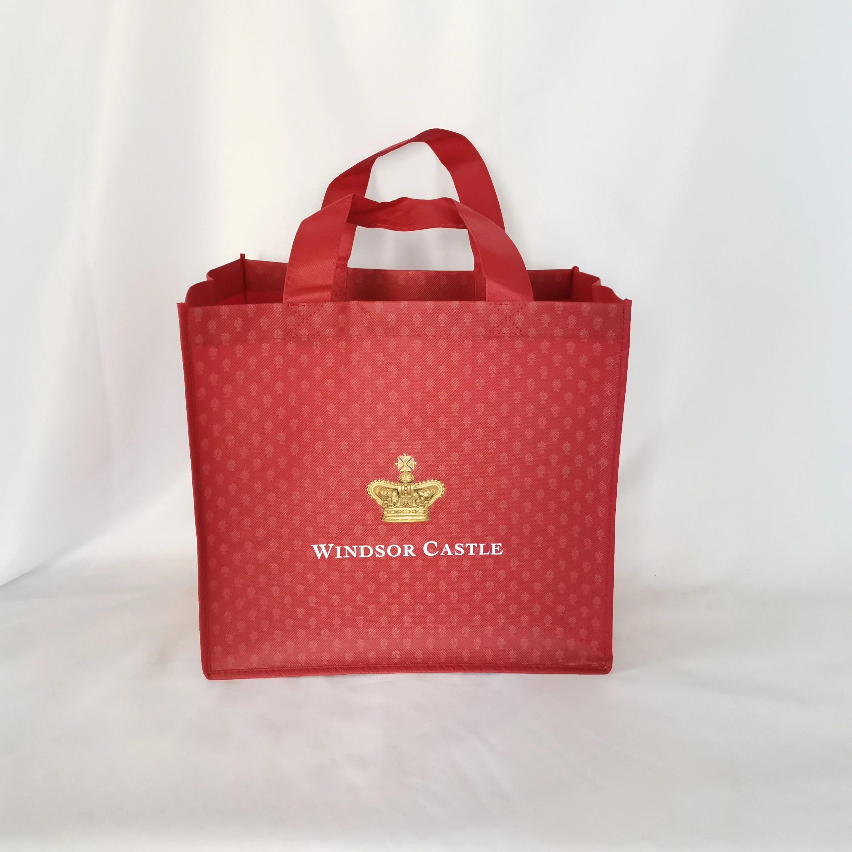 Оптовые продажи Заказные красные нетканые тканевые сумки упаковочные материалы