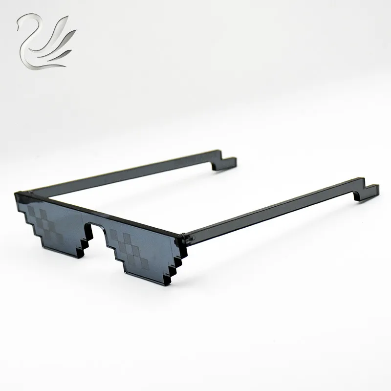 UANLOE Лидер продаж Пиксели солнцезащитные очки игровой дизайн мозаика Косплэй