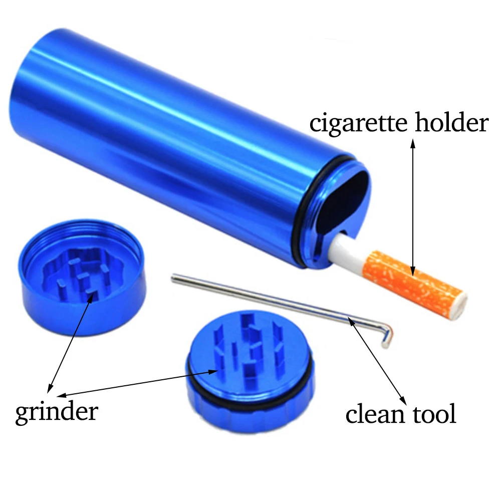 10 шт. измельчитель для оптовых продаж травы с коробкой хранения чехол и держатель