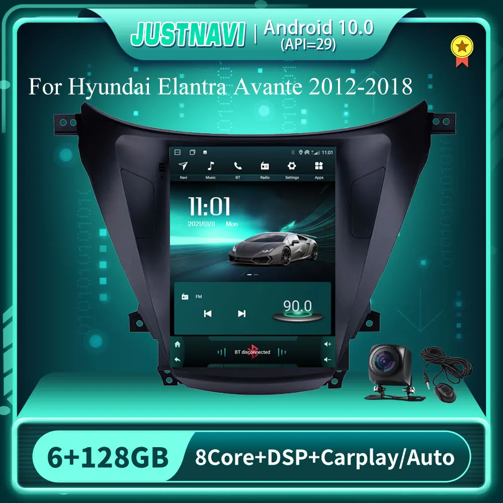 

Tesla 6+128G Car Radio For Hyundai Elantra Avante 2012-2018 Android 10.0 Multimedia Video Player Navigation GPS Stereos no 2 din