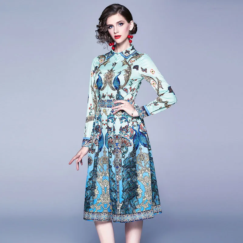 Высокое качество платье 2020 сезон: весна лето для девушек длинный рукав топ с