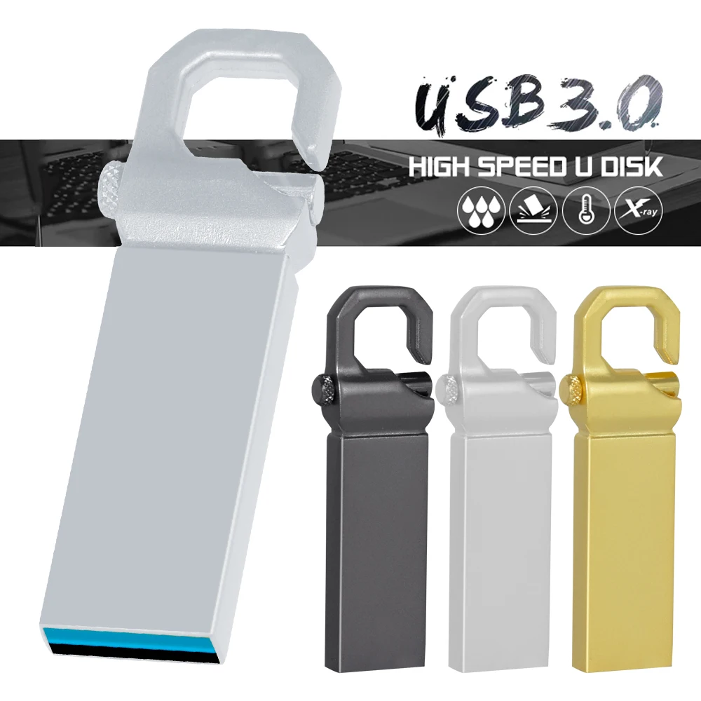 

True capacity metal cle usb 3.0 USB Waterproof pen drive 128GB 64GB USB pendrive 32GB memoria usb 3.0 flash drive 16GB 8GB