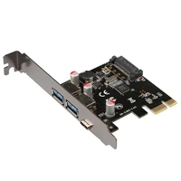 usb 3 1 type c pcie expansion card pci e to 1 type c and 2 type a 3 0 usb adapter pci express riser card for desktop vl805 chips