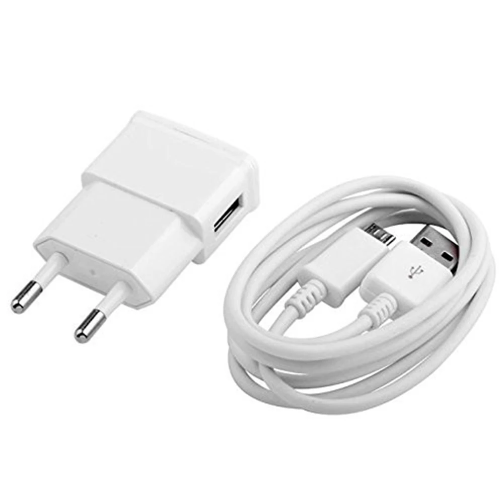 ЕС вилка белый 5VB настенное зарядное устройство + mi croB кабель для samsung S3 I9300 note 3 note4