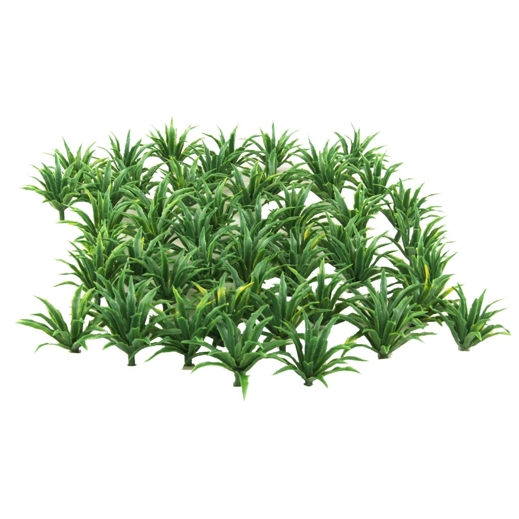

50 Green Bushes Shrub HO N Z Architecture Model Railroad Scenery 1:100-1:200
