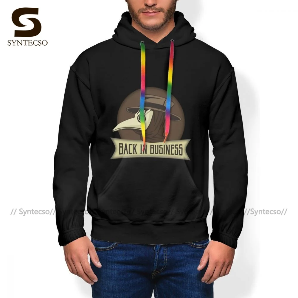 

Casual Doctor Plague Hoodies Warm Polyester Hoodie Streetwear Long Sleeve Pullover Hoodie Men Big
