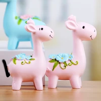 nordic couple sika deer crafts decoration dormitory decoration small items bedroom room decoration creativity