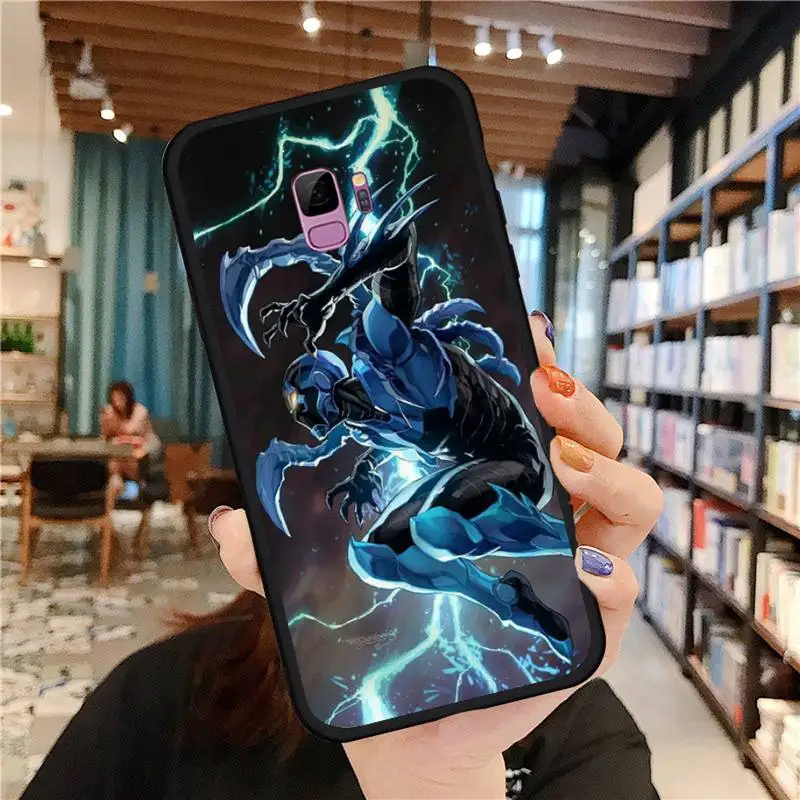 

Blue beetle Phone Case For Samsung galaxy S 7 8 9 10 20 edge A 6 10 20 30 50 51 70 note 10 plus