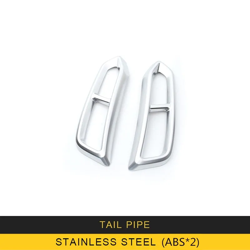 

CarManGo for Audi A6 C8 2019 Car Styling Tail Pipes Exhaust Pipe Silencer Frame Cover Trim Sticker Chrome Exterior Accessories