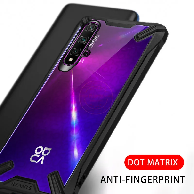 Военная подушка безопасности, противоударный защитный чехол для huawei Nova 5 T/Honor 20 S, прозрачный акриловый PC+ TPU противоударный защитный чехол