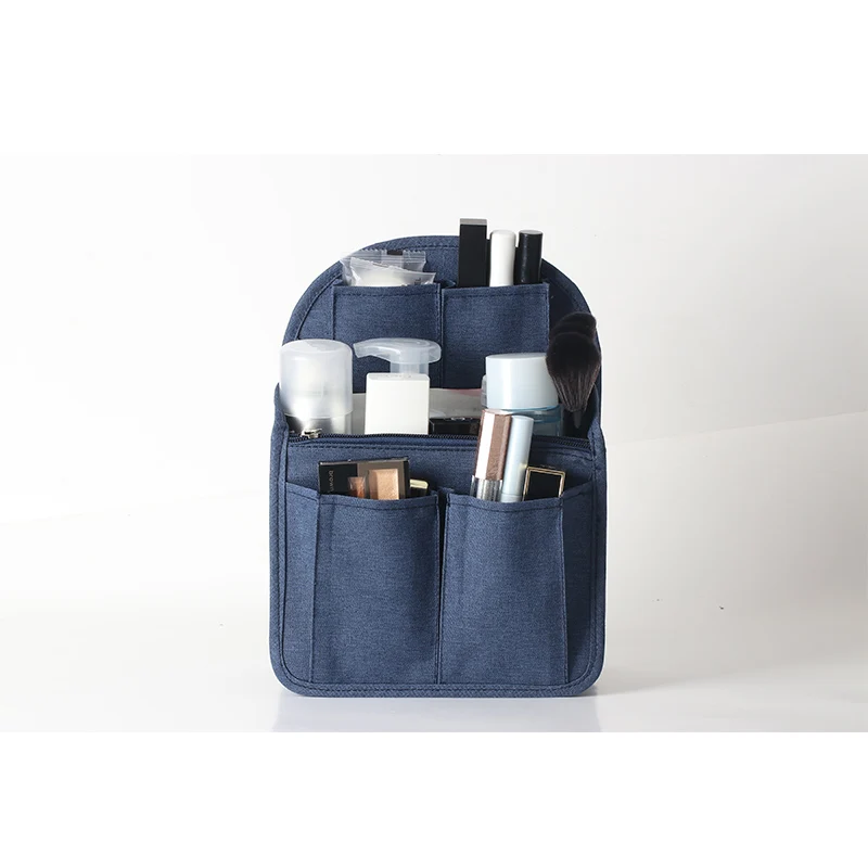 Navy-Bag Sereqi рюкзак Органайзер вставка дорожный кошелек многокарманная сумка в сумке туалетный органайзер, мужские и женские дорожные аксессуары - Цвет: Navy-Bag