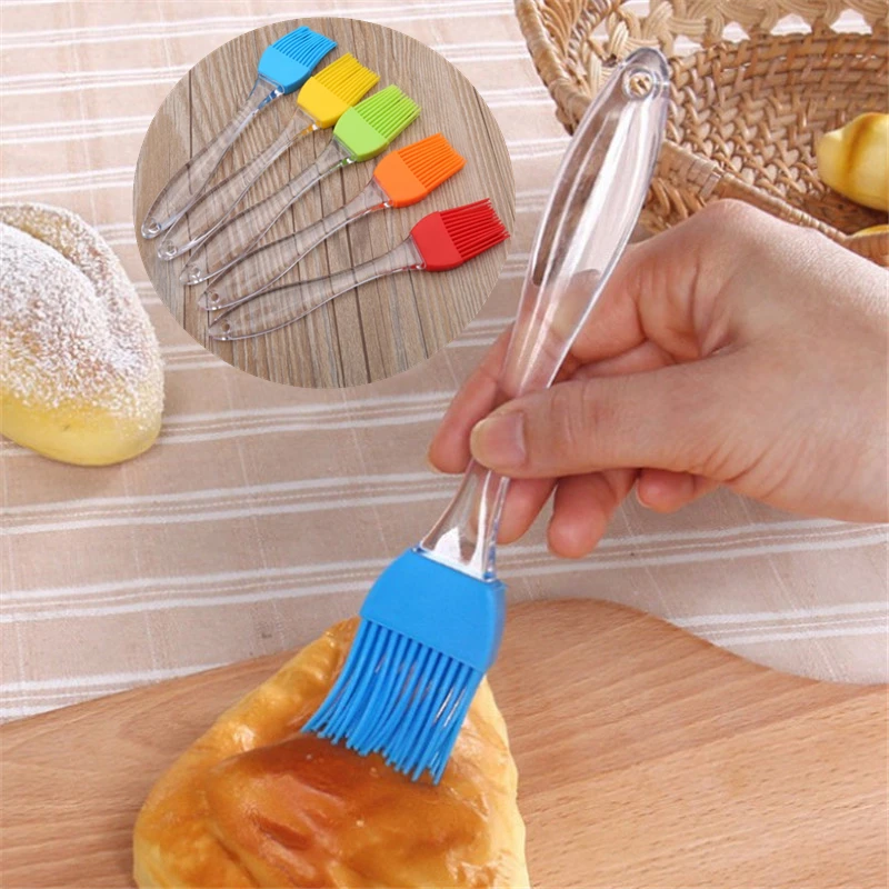 

1PC Silicone Barbecue Oil Brush Heat Resistant Basting Butter Gadgets Cake Bread Kitchen Pastry Baking Cooking Tools 16x3cm
